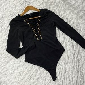 Sold✅ Iris Black Bodysuit